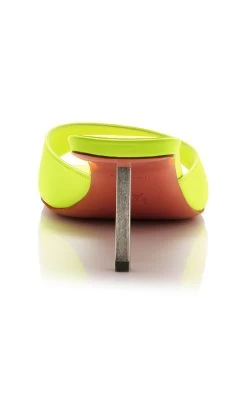 Amina Muaddi Exclusive Laura Leather Sandals -Lady Fashion Store amina muaddi yellow laura slipper 60 3