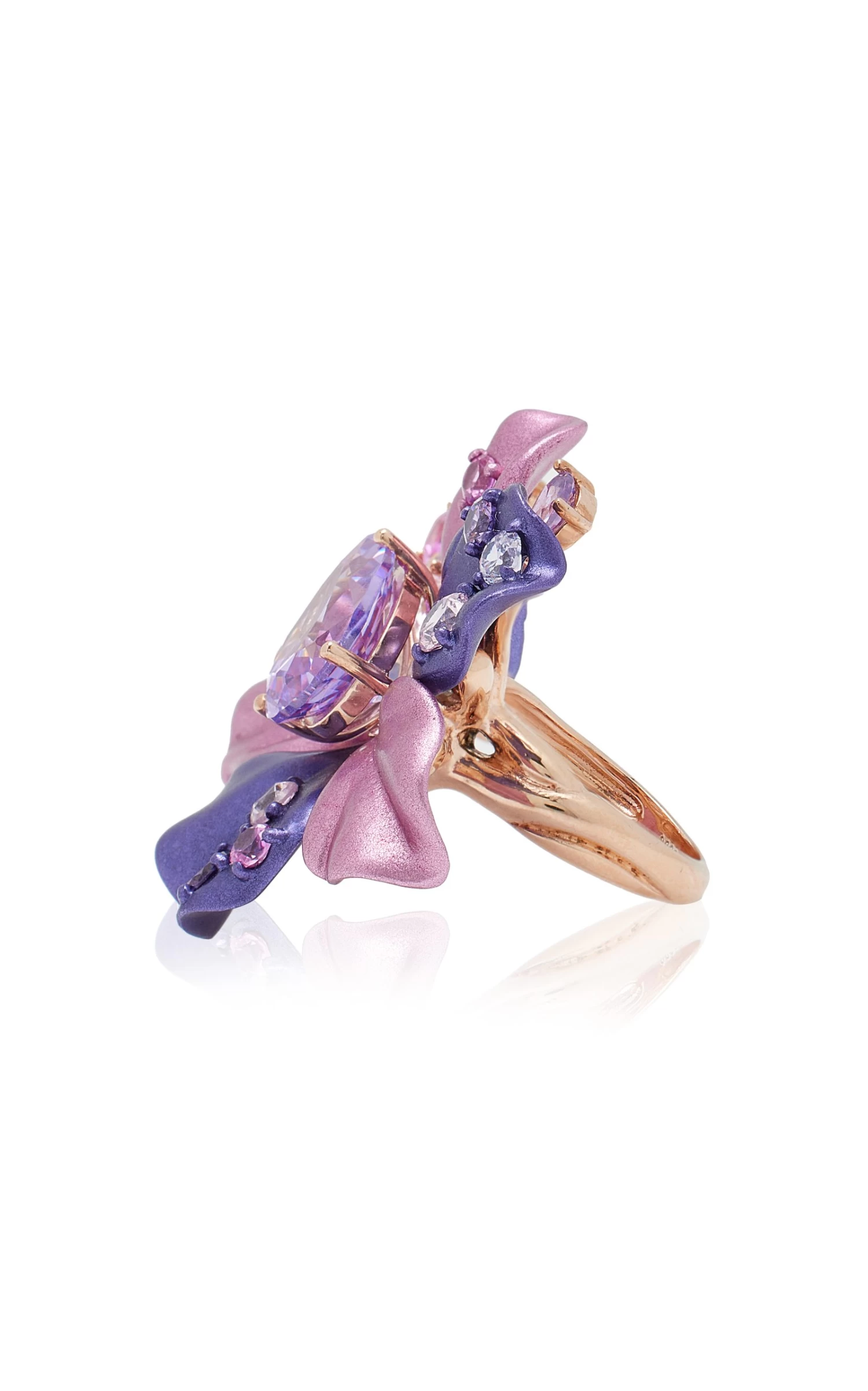 18K Rose Gold Vermeil Lavender Ariel Multi-Stone Ring 5 18K Rose Gold Vermeil Lavender Ariel Multi-Stone Ring - Image 3
