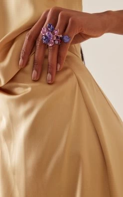 18K Rose Gold Vermeil Lavender Ariel Multi-Stone Ring