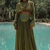 Pado Corset Maxi Skirt -Lady Fashion Store andrea lyamah green pado corset maxi skirt