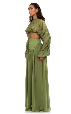 Pado Corset Maxi Skirt 8 Pado Corset Maxi Skirt -Lady Fashion Store andrea lyamah green pado corset maxi skirt 2
