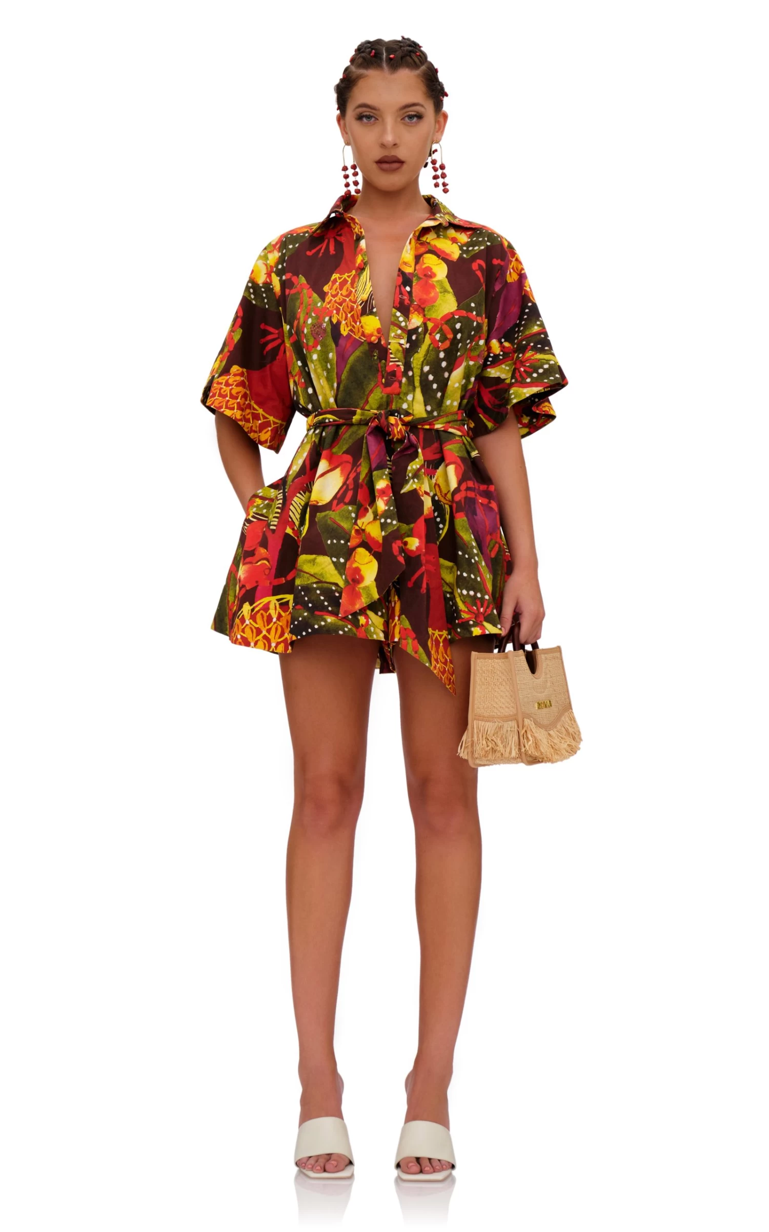 Shanti Printed Cotton Romper 4 Shanti Printed Cotton Romper - Image 2