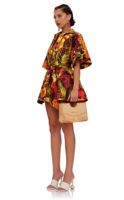 Shanti Printed Cotton Romper 10 Shanti Printed Cotton Romper -Lady Fashion Store andrea lyamah multi shanti printed cotton romper 2