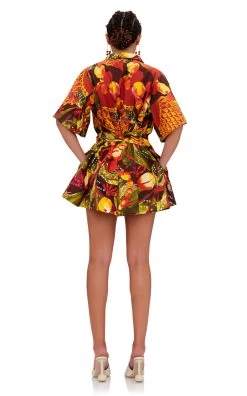 Shanti Printed Cotton Romper 11 Shanti Printed Cotton Romper -Lady Fashion Store andrea lyamah multi shanti printed cotton romper 3