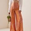 Ralia Linen Wide-Leg Pants -Lady Fashion Store andres otalora print ralia linen cropped pants