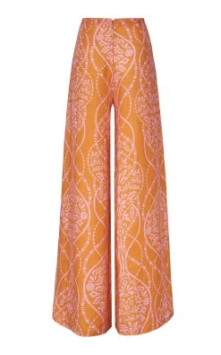 Ralia Linen Wide-Leg Pants -Lady Fashion Store andres otalora print ralia linen cropped pants 5