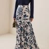 Rio Twill Maxi Skirt -Lady Fashion Store andres otalora print rio twill maxi skirt