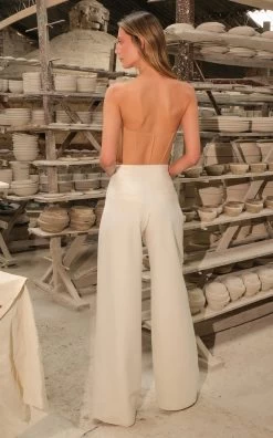 Kentia Pleated Silk Organza Top -Lady Fashion Store andres otalora white kentia pleated silk organza top 4