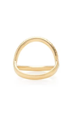 Arc 18K Gold Diamond Ring -Lady Fashion Store anita ko gold arc 18k gold diamond ring 3