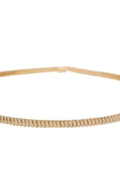 Thin Zoe 18K Yellow Gold Diamond Choker -Lady Fashion Store anita ko gold thin zoe 18k yellow gold diamond choker 2