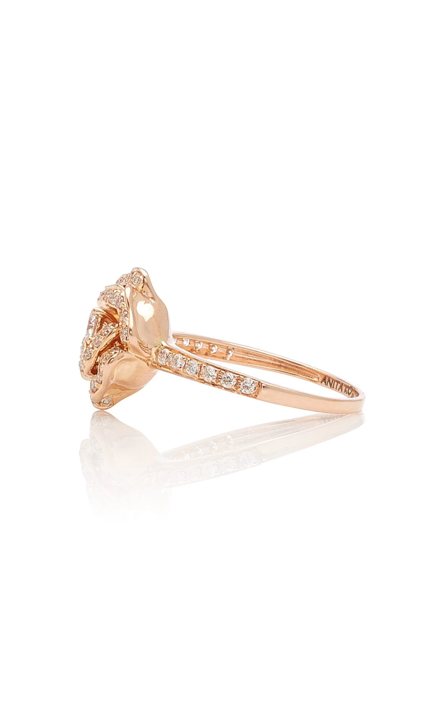 18K Rose Gold And Diamond Ring 5 18K Rose Gold And Diamond Ring - Image 3