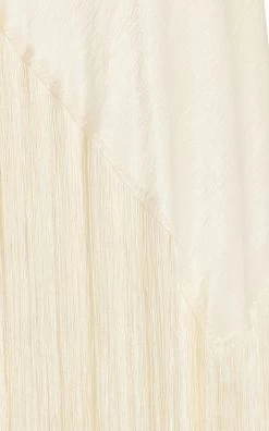 Whispering Angel Fringed Satin Midi Dress -Lady Fashion Store anna october white whispering angel fringed satin midi dress 3