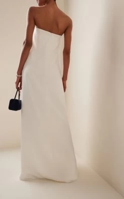 Delfina Strapless Midi Dress 8 Delfina Strapless Midi Dress -Lady Fashion Store anna quan white delfina dress 2