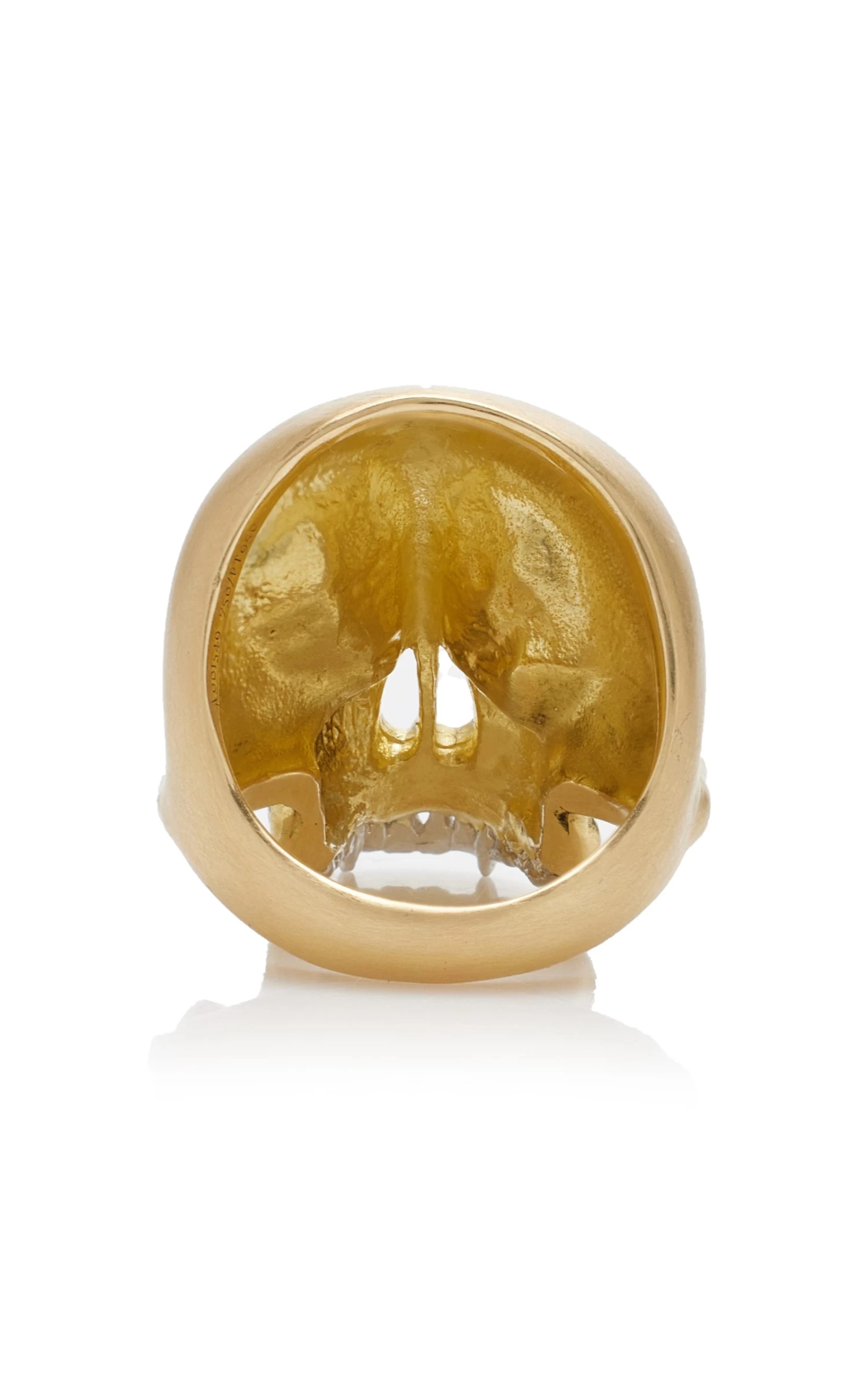 Skull 18K Yellow Gold Ring 6 Skull 18K Yellow Gold Ring - Image 4