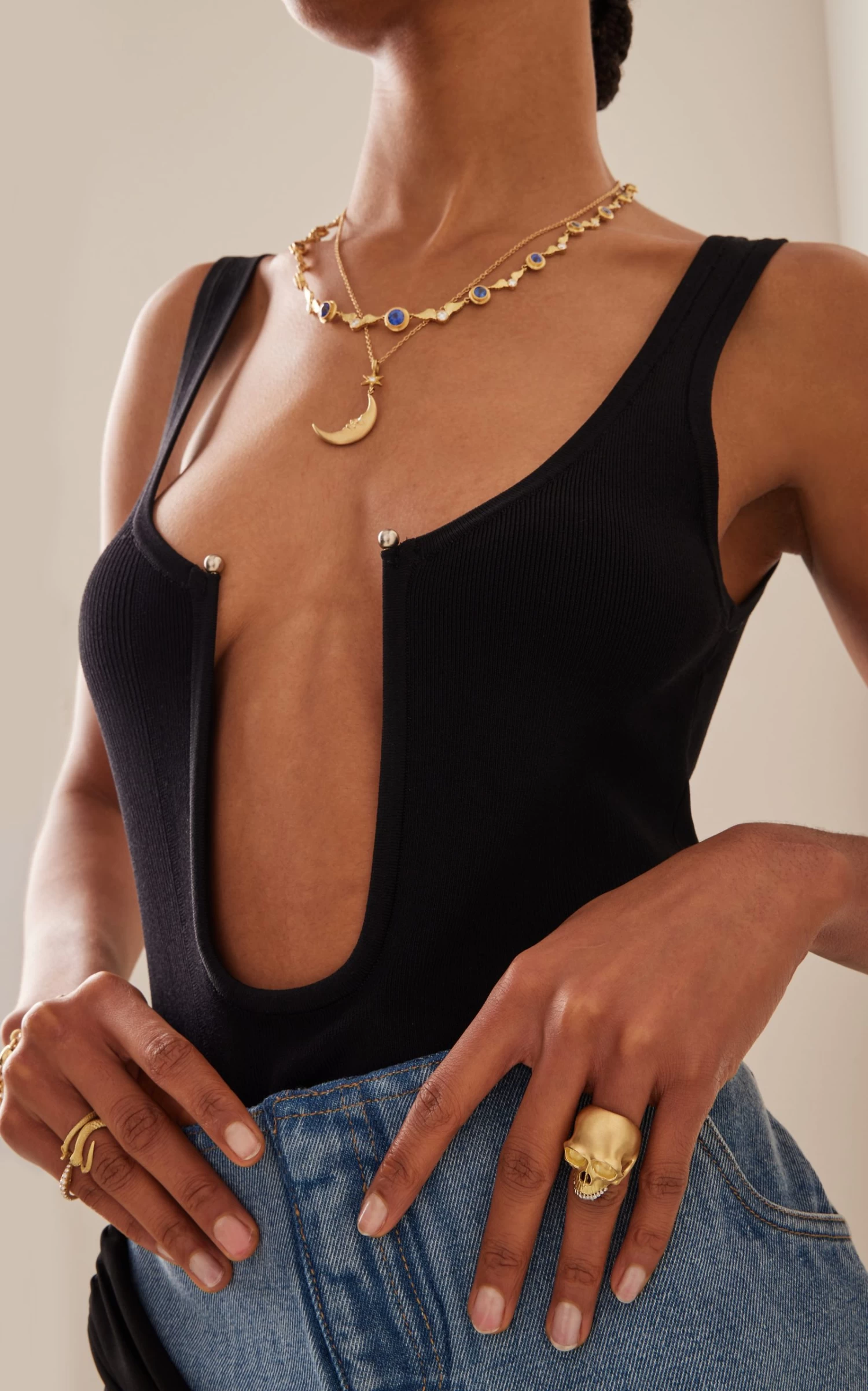 Skull 18K Yellow Gold Ring 3 Skull 18K Yellow Gold Ring