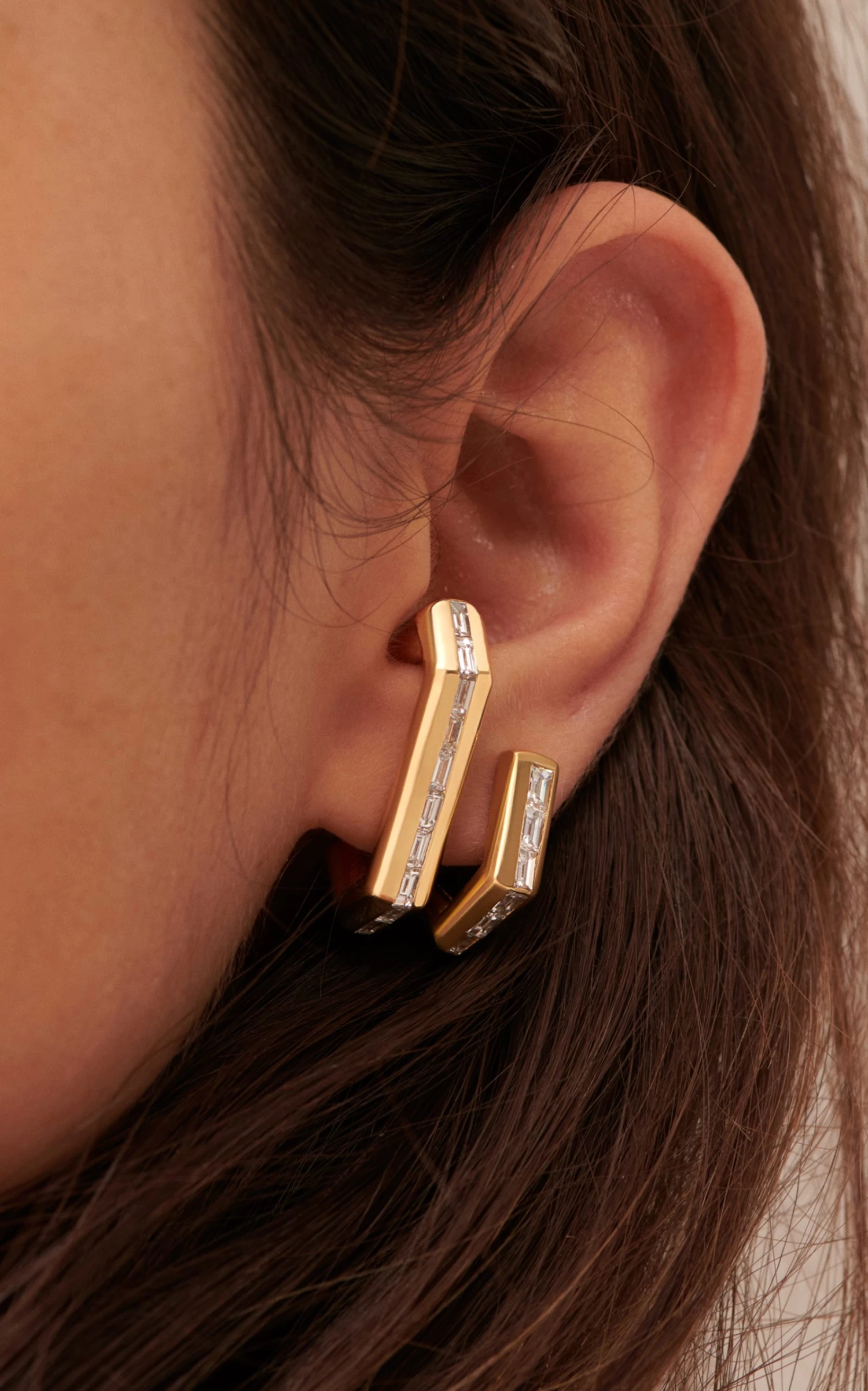 18K Gold Bubble Callisto Diamond Earrings 3 18K Gold Bubble Callisto Diamond Earrings