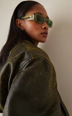 Mini Marfa Square-Frame Acetate Sunglasses