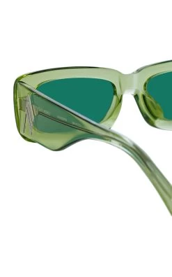 Mini Marfa Square-Frame Acetate Sunglasses -Lady Fashion Store attico green mini marfa 2 3
