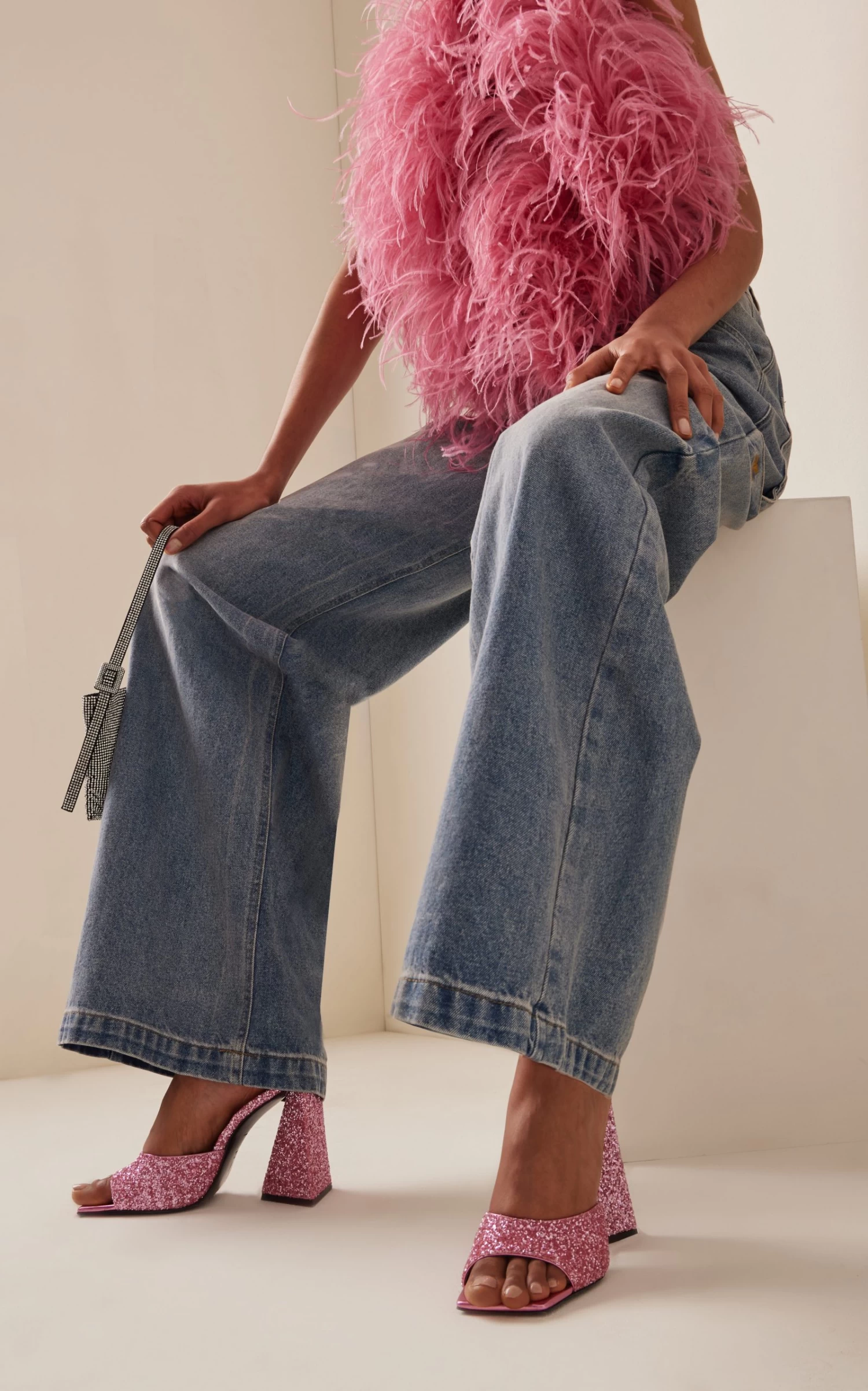 Devon Glittered Mules 4 Devon Glittered Mules - Image 2