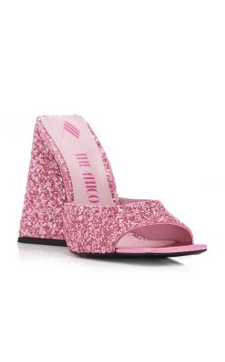 Devon Glittered Mules 11 Devon Glittered Mules -Lady Fashion Store attico pink devon mule 115mm 4