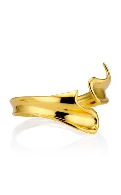 Denali 24k Gold-Plated Bangle -Lady Fashion Store aureum gold denali 24k gold plated bangle 3