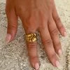 Faye 24k Gold Vermeil Ring 2 Faye 24k Gold Vermeil Ring -Lady Fashion Store aureum gold faye 24k gold vermeil ring
