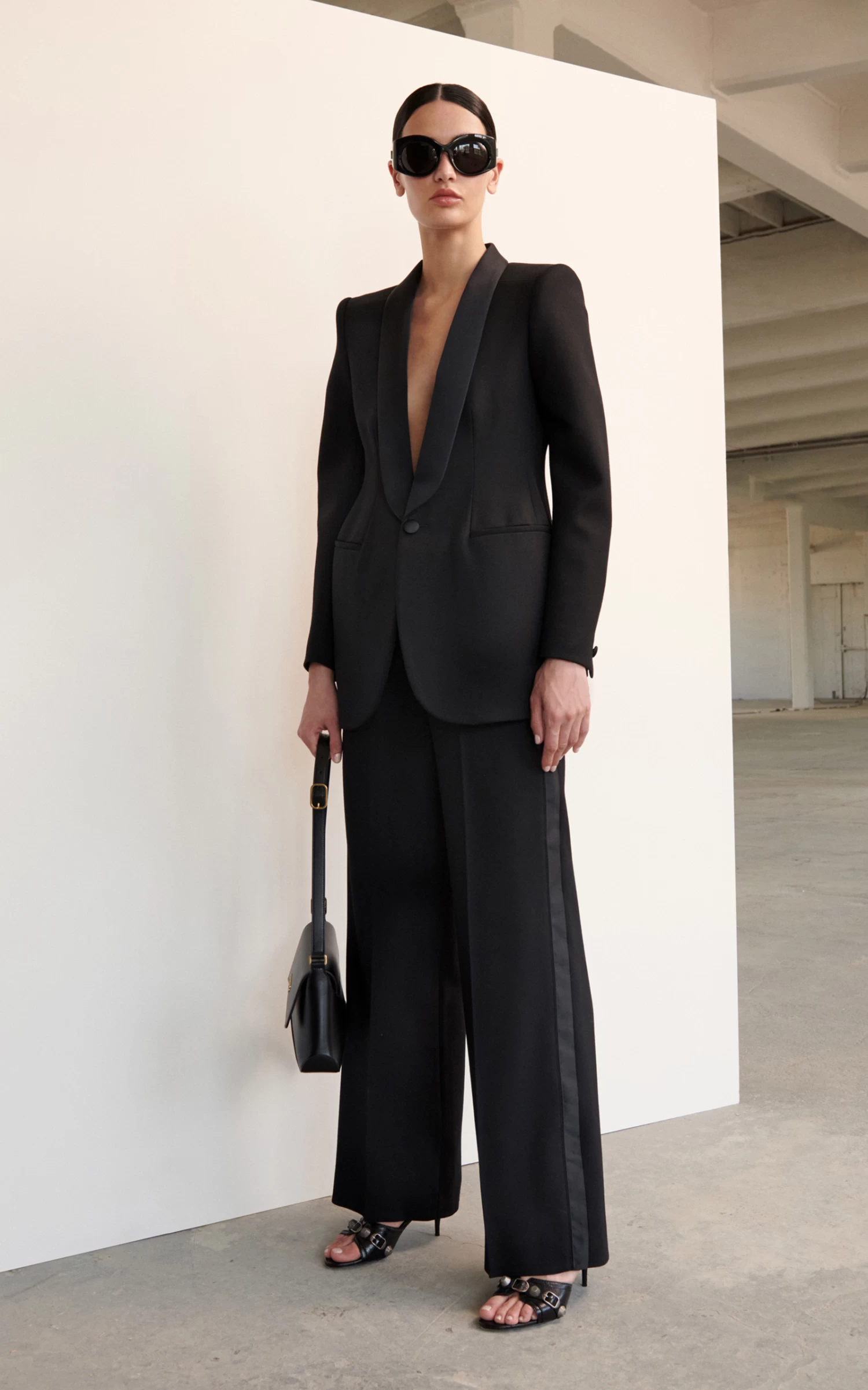 Balenciaga Cagole Studded Leather Sandals 3 Balenciaga Cagole Studded Leather Sandals