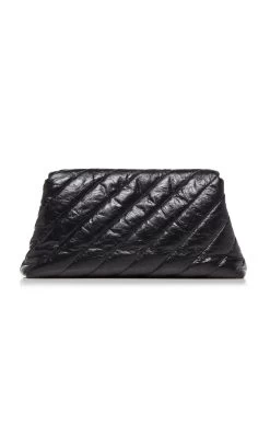 Balenciaga Crush Pochette Quilted Leather Clutch 8 Balenciaga Crush Pochette Quilted Leather Clutch -Lady Fashion Store balenciaga black crush pochette l 2