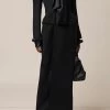 Balenciaga Wool Gabardine Double-Breasted Hourglass Coat -Lady Fashion Store balenciaga black dry wool gabardine db hourglass coat