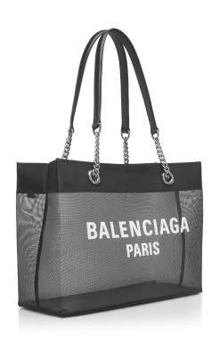 Balenciaga Duty Free Mesh Tote Bag -Lady Fashion Store balenciaga black duty free tote l 2