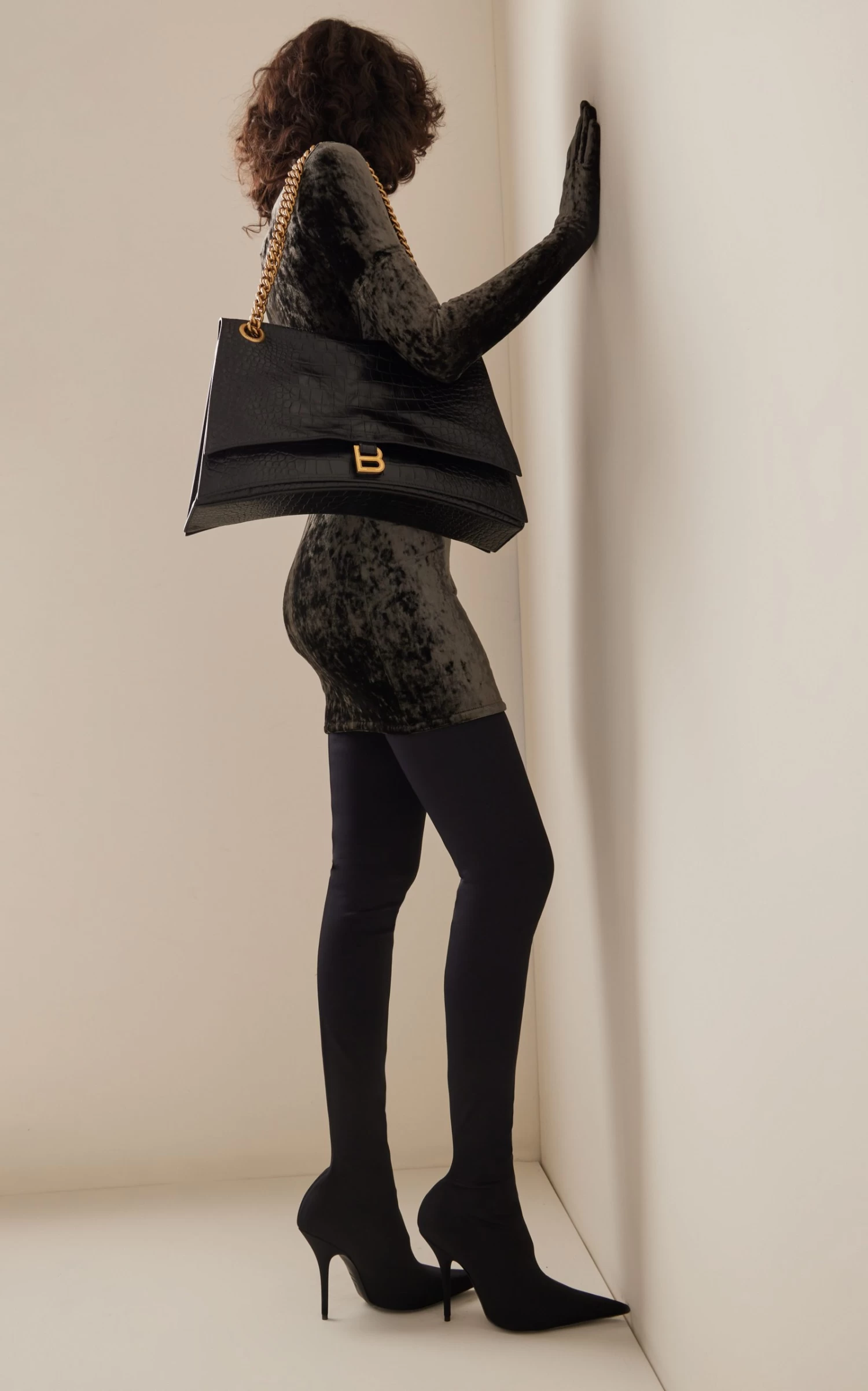 Balenciaga Knife Jersey Over-The-Knee Pumps 3 Balenciaga Knife Jersey Over-The-Knee Pumps