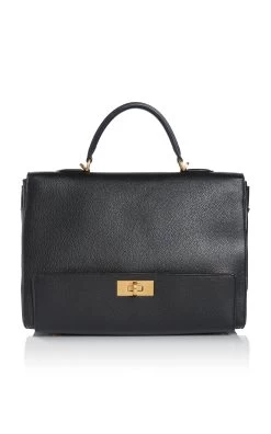 Balenciaga Money Small Leather Top Handle Bag -Lady Fashion Store balenciaga black money top handle s 2