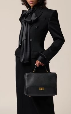 Balenciaga Money Small Leather Top Handle Bag