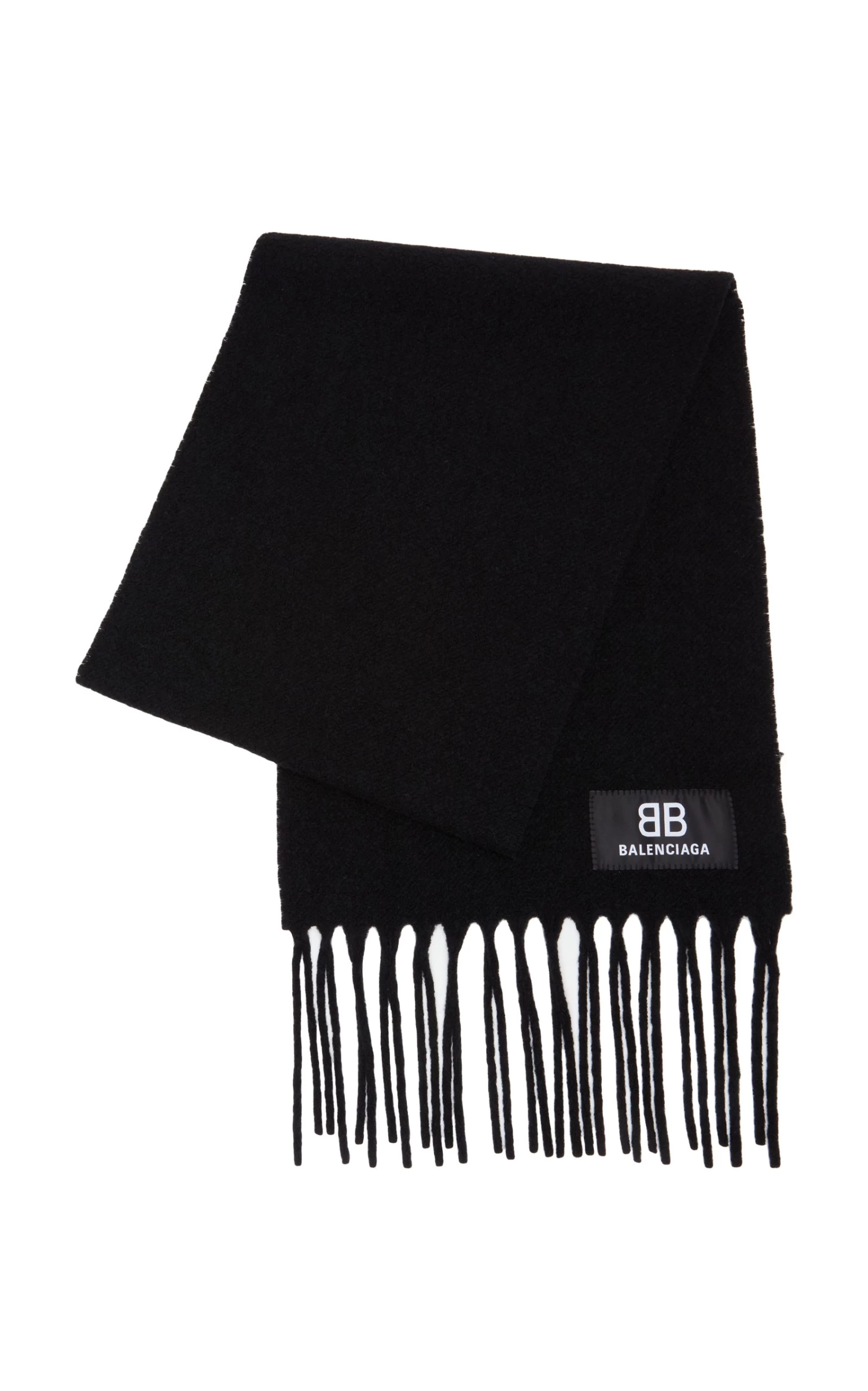 Balenciaga Fringed Boucle Wool Scarf 4 Balenciaga Fringed Boucle Wool Scarf - Image 2
