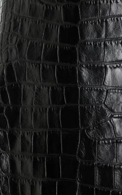 Balenciaga Croc-Effect Leather A-Line Skirt 9 Balenciaga Croc-Effect Leather A-Line Skirt -Lady Fashion Store balenciaga black thick croc effect leather a line skirt 3