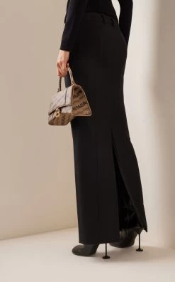 Balenciaga Wool Maxi Tube Skirt 10 Balenciaga Wool Maxi Tube Skirt -Lady Fashion Store balenciaga black wool tube skirt 3