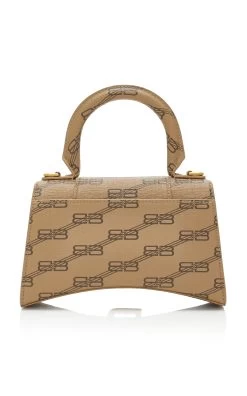 Balenciaga Hourglass XS Canvas Top Handle Bag -Lady Fashion Store balenciaga brown hourglass top han xs 3