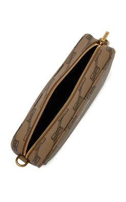 Balenciaga Signature Canvas Camera Bag -Lady Fashion Store balenciaga brown signature camera bag 4