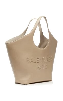 Balenciaga Mary-Kate Leather Tote Bag -Lady Fashion Store balenciaga neutral mary kate m 1