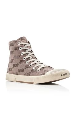 Balenciaga Paris High Top Sneakers -Lady Fashion Store balenciaga neutral paris high top 3