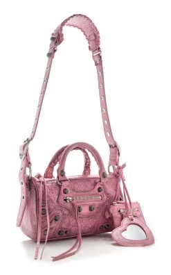 Balenciaga Le Cagole Leather Mini Duffle Bag 7 Balenciaga Le Cagole Leather Mini Duffle Bag -Lady Fashion Store balenciaga pink le cagole mini duf 1