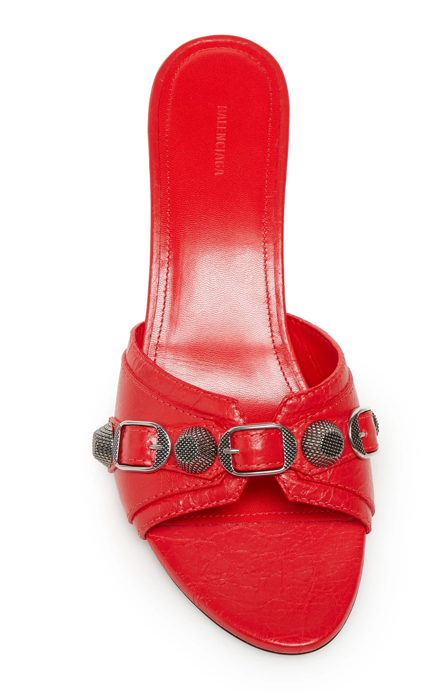 Balenciaga Cagole Leather Sandals 4 Balenciaga Cagole Leather Sandals - Image 2