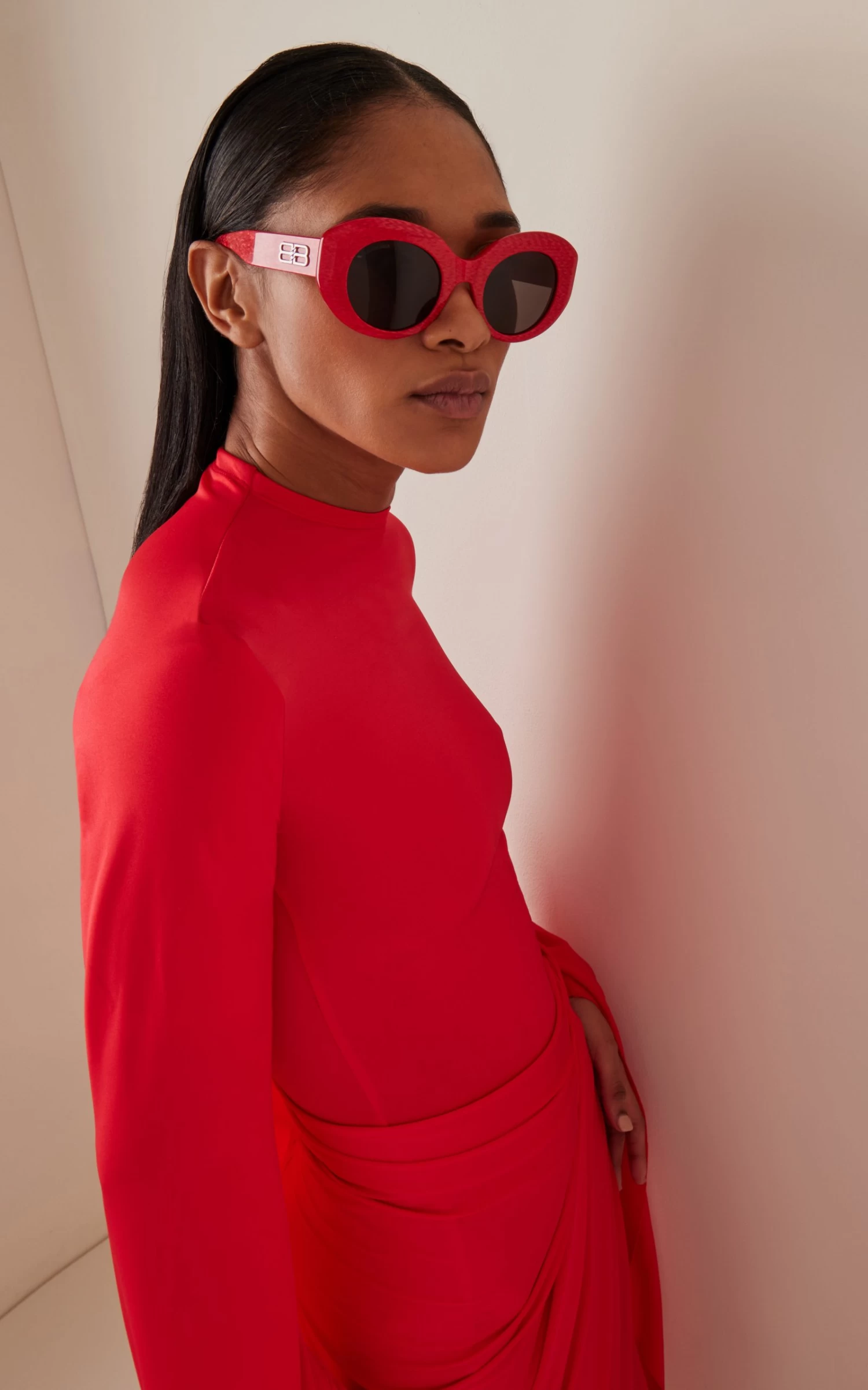 Balenciaga Rive Gauche Oversized Round-Frame Acetate Sunglasses 3 Balenciaga Rive Gauche Oversized Round-Frame Acetate Sunglasses