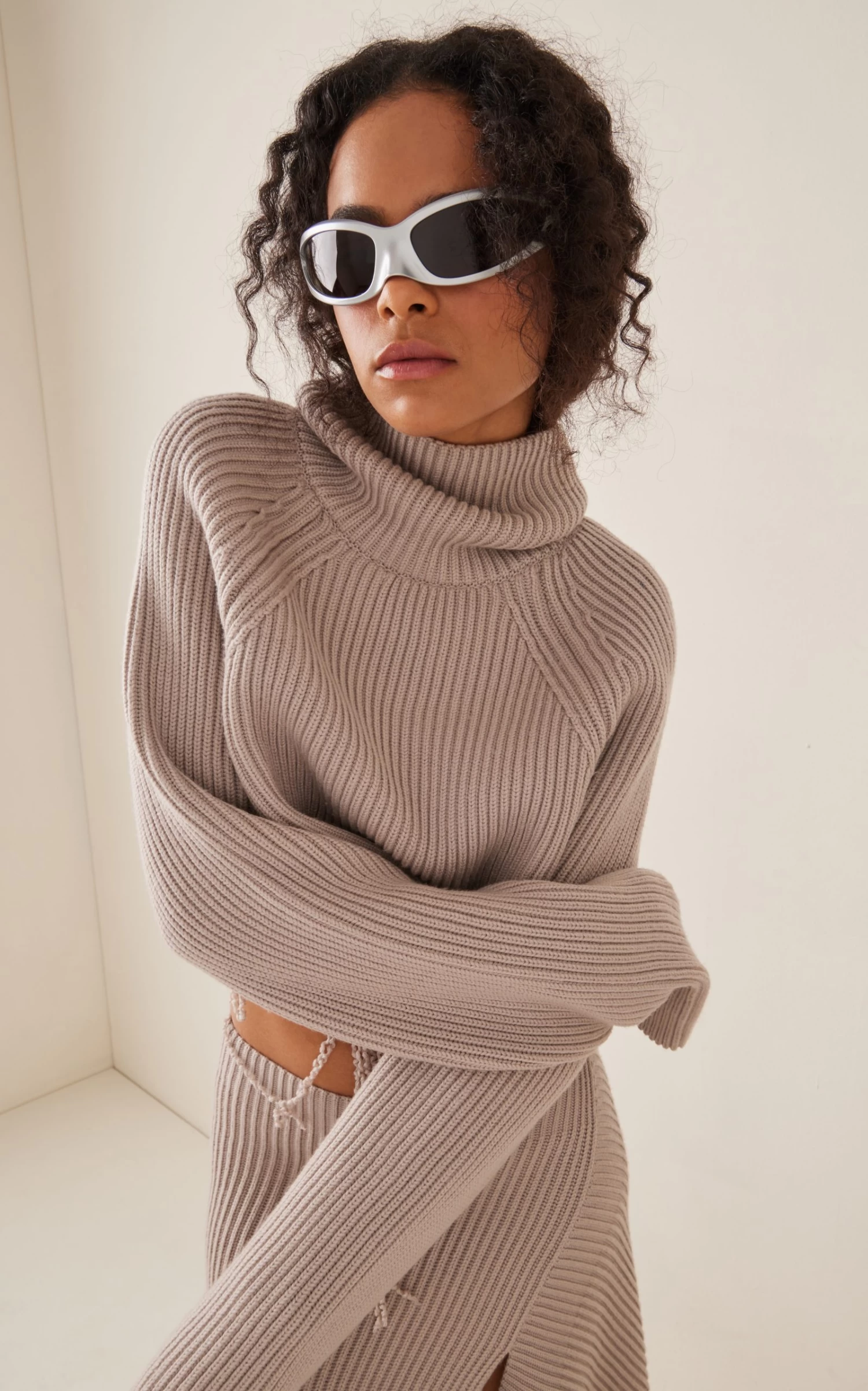 Balenciaga Skin Narrow Wrap-Around Acetate Sunglasses 3 Balenciaga Skin Narrow Wrap-Around Acetate Sunglasses