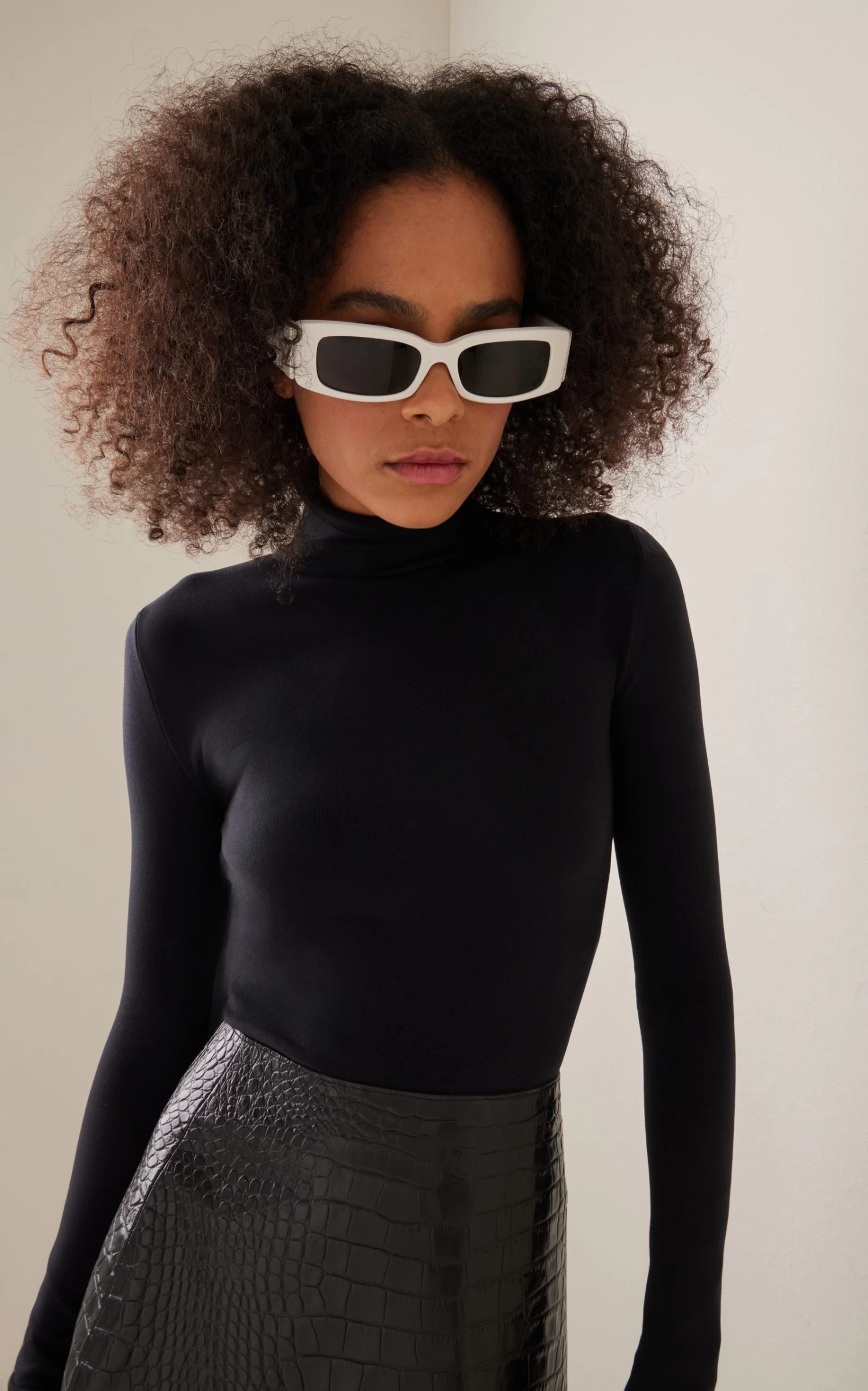 Balenciaga Max Narrow Square-Frame Acetate Sunglasses 3 Balenciaga Max Narrow Square-Frame Acetate Sunglasses