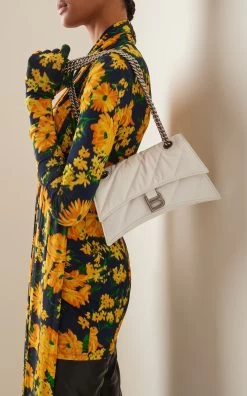 Balenciaga Crush Quilted Leather Shoulder Bag