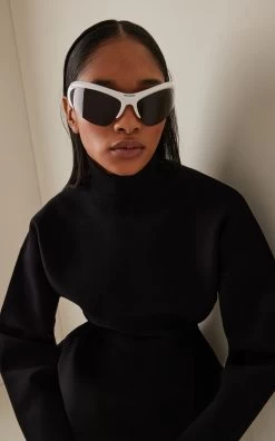 Balenciaga Wire Wrapped Cat-Eye Acetate Sunglasses