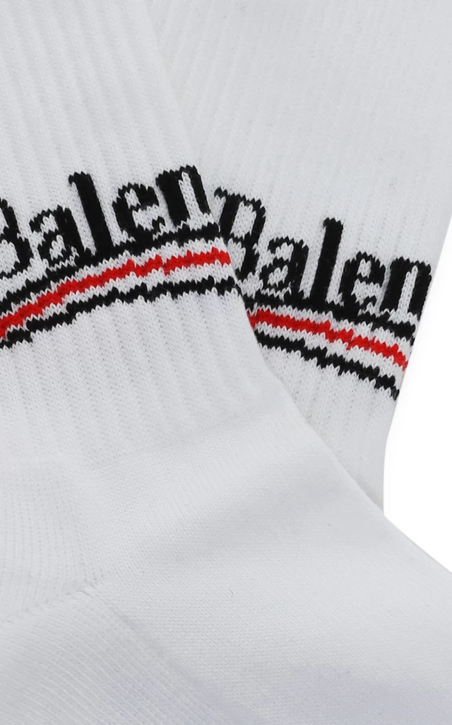 Balenciaga Intarsia Cotton-Blend Socks 8 Balenciaga Intarsia Cotton-Blend Socks - Image 6