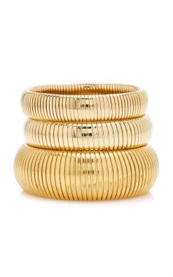 Exclusive Cobra 24K Gold-Plated Bracelet Set 11 Exclusive Cobra 24K Gold-Plated Bracelet Set -Lady Fashion Store ben amun gold exclusive cobra bracelet set of 3 3