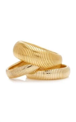 Exclusive Cobra 24K Gold-Plated Bracelet Set 12 Exclusive Cobra 24K Gold-Plated Bracelet Set -Lady Fashion Store ben amun gold exclusive cobra bracelet set of 3 4